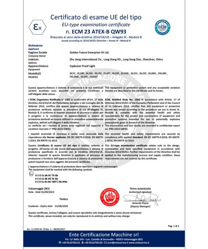 40-100W LED 防爆作業灯 UL ATEX IP66 -20-40C 産業用照明ソリューション 2