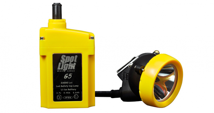 地下使用向け高輝度20000Lux LED鉱山用懐中電灯 4