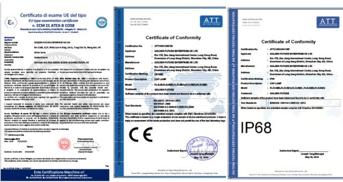 ATEX 認定石炭鉱山灯 7.8Ah リチウムイオン 再充電可能ヘッドランプ IP68 保護 6