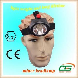 3.7 V Mini LED Miners Cap Lamp 4000lux 2.8Ah For Construction / Marine