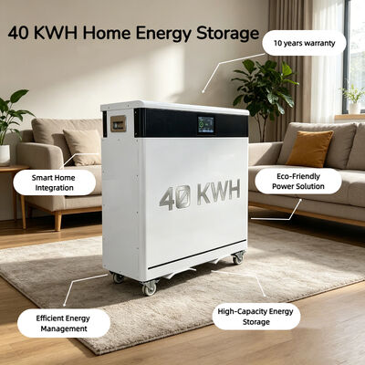 51.2 800Ah 15kwh 20kwh 30kwh 40kwh グレードA LiFePO4 セル ホーム エネルギー貯蔵 バッテリー 組み込み スマート BMS 6000+ ディープサイクル