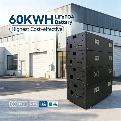 51.2V 15KWH 30KWH 45KWH 60KWH スタイリング可能な太陽エネルギー貯蔵システムのためのLiFePO4太陽電池