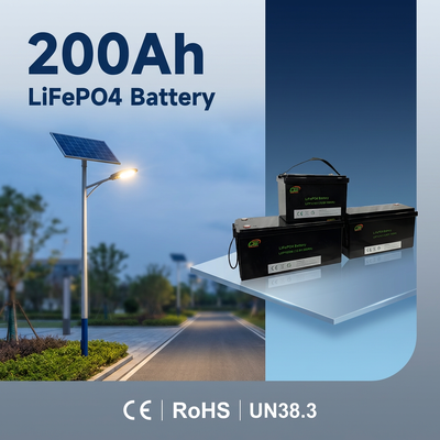 オフグリッド太陽光発電用途向けに保護された BMS を備えたコスト削減の 25.6V 50-300Ah LiFePO4 蓄電池リチウム電池