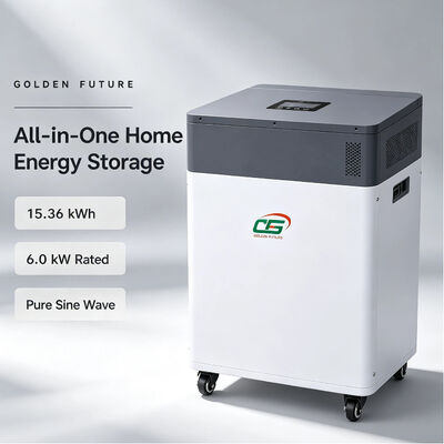 家庭用バックアップ電源用、エネルギー貯蔵バッテリー付き、卸売 6kW 51.2V 300Ah LiFePO4 オールインワンハイブリッドソーラーインバーター