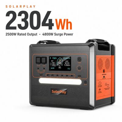 卸売 2500W 2304Wh LiFePO4 太陽光発電機 携帯電源 家庭用バックアップ 緊急キャンプ用UPS MPPT